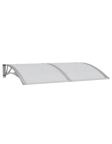 Auvent de porte Gris 150x100 cm Polycarbonate