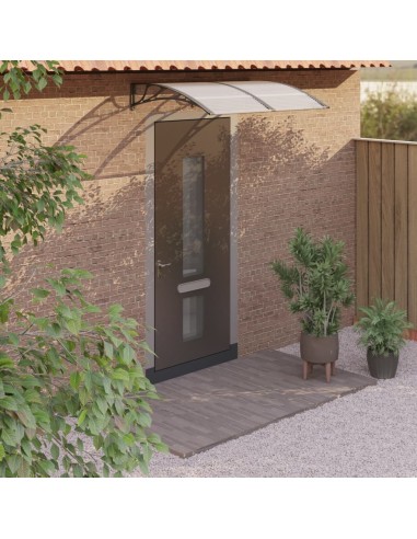 Auvent de porte Noir 150x100 cm Polycarbonate