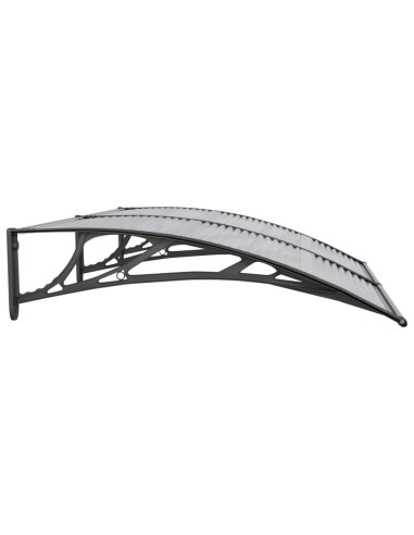 Auvent de porte Noir 150x100 cm Polycarbonate