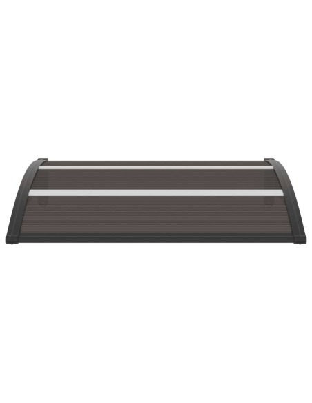 Auvent de porte Noir 120x80 cm PC