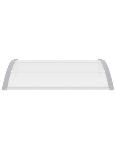 Auvent de porte Gris 120 x 100 cm PC 2
