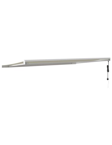Auvent rétractable crème 5x3 m tissu et aluminium