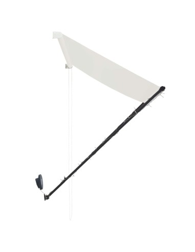 Auvent rétractable avec LED 150x150 cm Crème