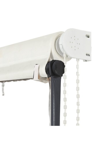 Auvent rétractable avec LED 150x150 cm Crème