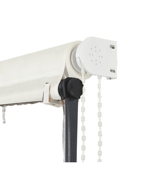 Auvent rétractable avec LED 150x150 cm Crème