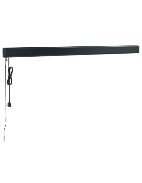 Auvent rétractable bleu et blanc 3x2,5 m tissu et aluminium