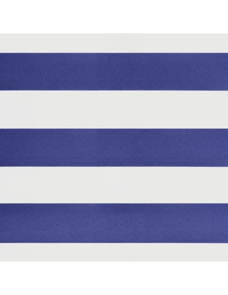 Auvent rétractable bleu et blanc - 3,5x2,5 m