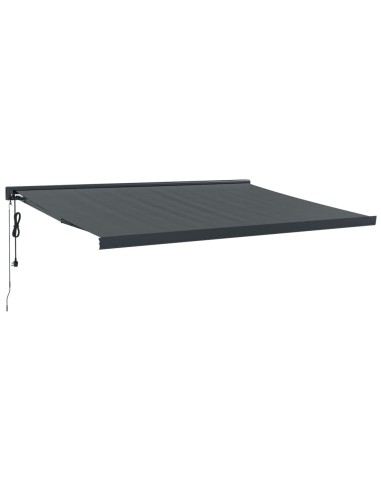 Auvent rétractable anthracite - 4x3 m