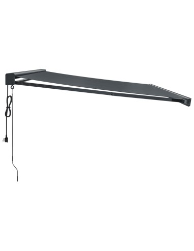 Auvent rétractable anthracite - 4x3 m