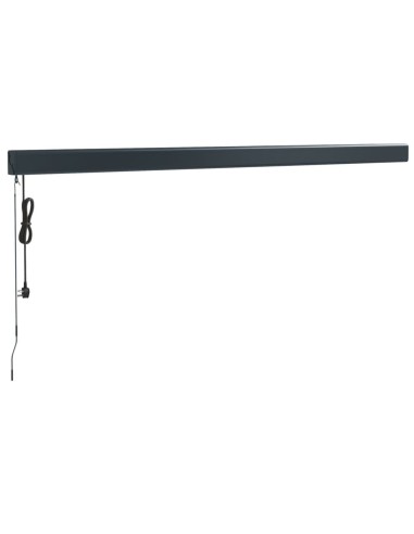 Auvent rétractable anthracite - 4x3 m