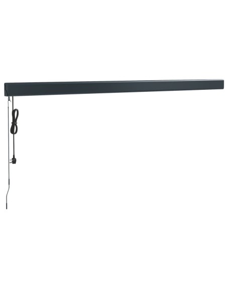 Auvent rétractable anthracite - 4x3 m