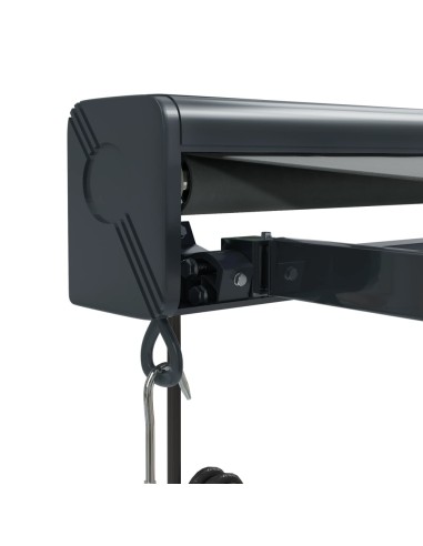 Auvent rétractable anthracite - 4x3 m