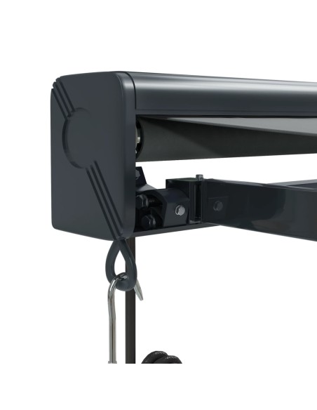 Auvent rétractable anthracite - 4x3 m