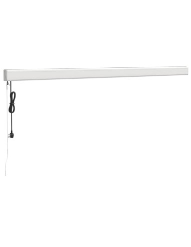 Auvent rétractable bleu et blanc - 4x3 m