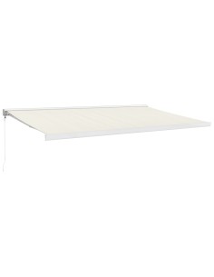 Auvent rétractable crème - 5x3 m