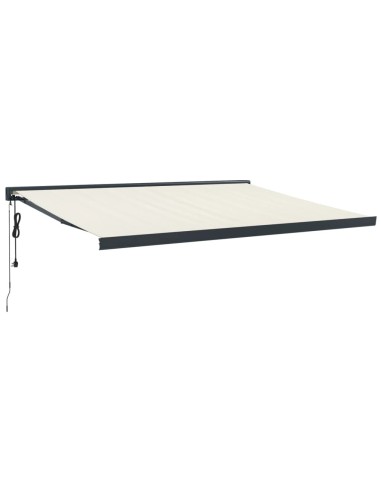 Auvent rétractable crème - 4x3 m