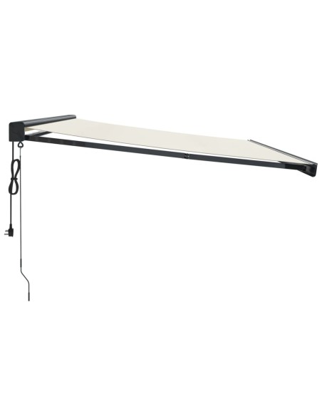 Auvent rétractable crème - 4x3 m