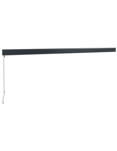 Auvent rétractable jaune et blanc - 5x3 m