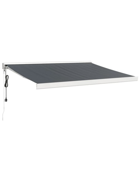 Auvent rétractable anthracite - 3,5x2,5