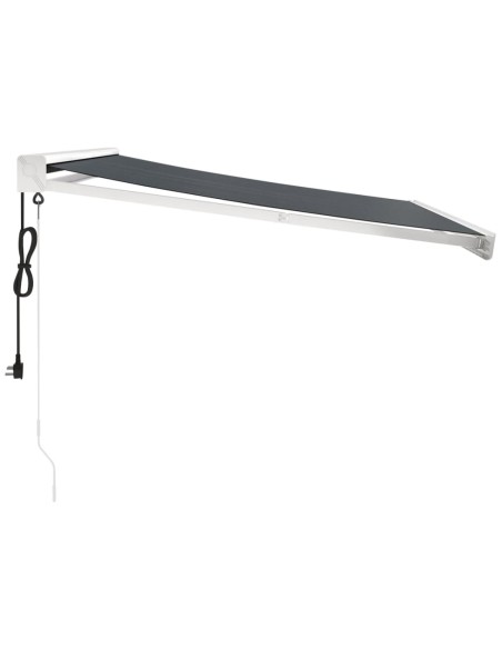 Auvent rétractable anthracite - 3,5x2,5