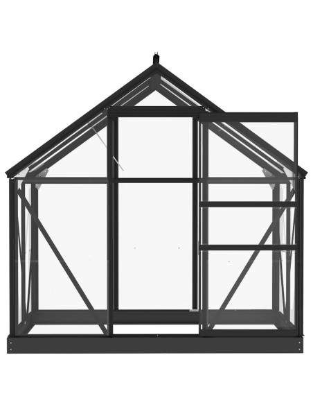 Serre en verre Anthracite - 155x103x191cm