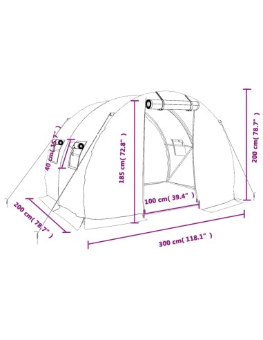 Serre avec cadre - 6m²