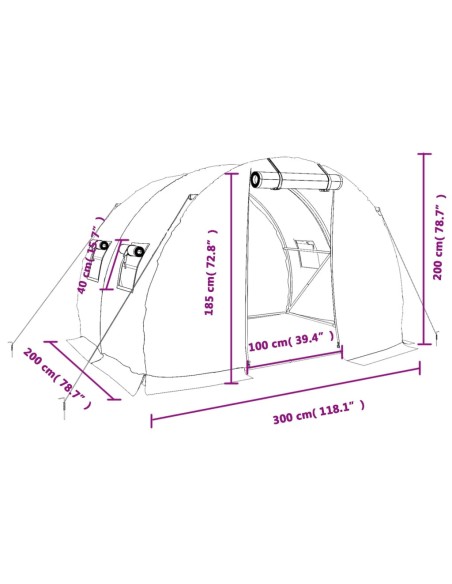 Serre avec cadre - 6m²
