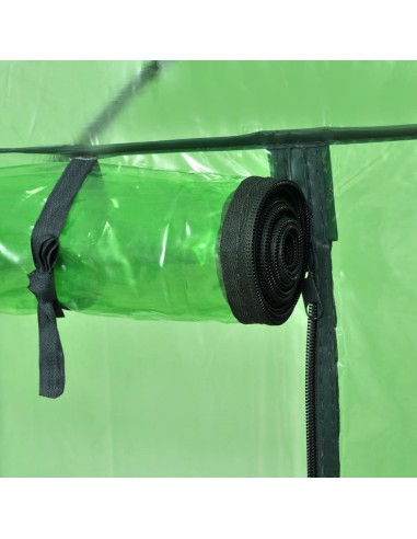 Serre avec 4 étagères verte