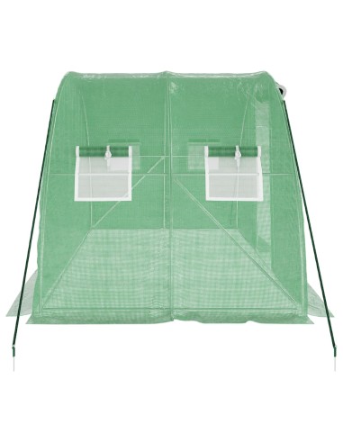 Serre avec cadre en acier - 8m² vert