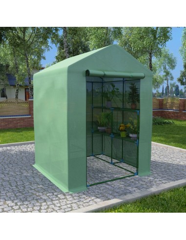 Serre avec étagères - 143x143x195cm