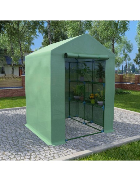 Serre avec étagères - 143x143x195cm