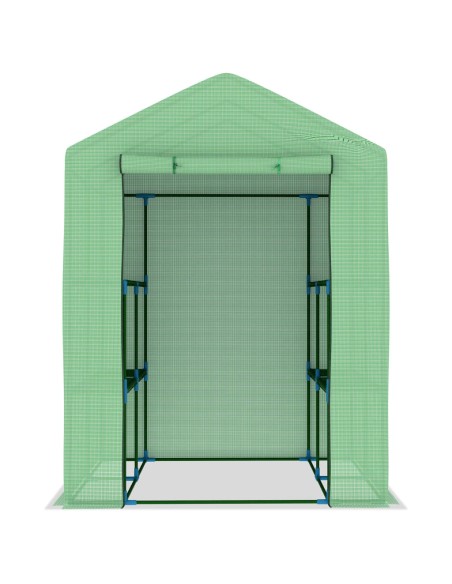 Serre avec étagères - 143x143x195cm