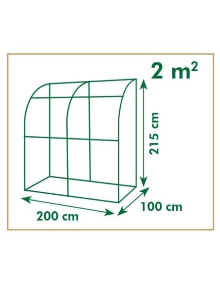 Serre tunnel - 200x100x215cm