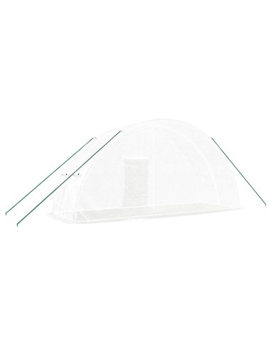 Serre acier blanc 12m² - 6x2x2,85m