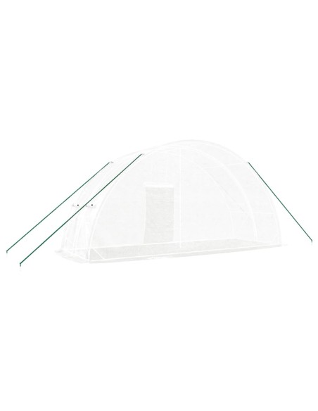 Serre acier blanc 12m² - 6x2x2,85m