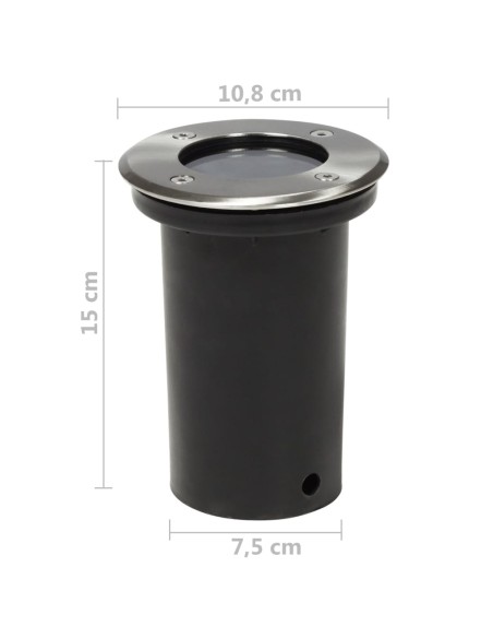 Lampes encastrables au sol 3 pcs