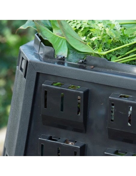 Bac à compost Noir - 1200 L