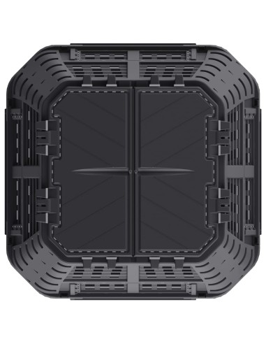Composteur de jardin - 93,3x93,3x113 cm