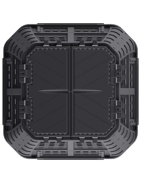 Composteur de jardin - 93,3x93,3x113 cm