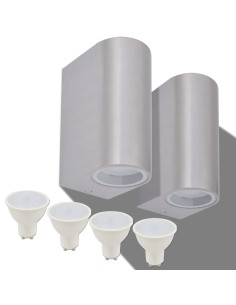 Applique murale LED d'extérieur 2 pcs 2