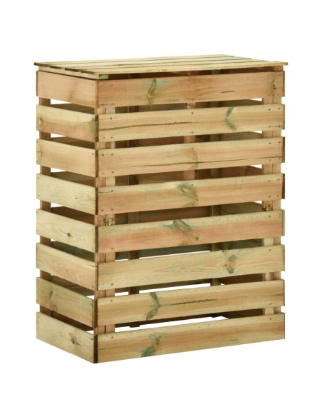 Composteur de jardin à lattes - 80x50x100