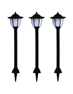 Lampe solaire à LED d'extérieur 3 pcs
