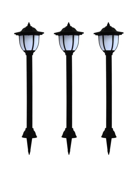 Lampe solaire à LED d'extérieur 3 pcs
