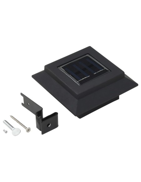 Lampe solaire à LED carrée d'extérieur 6 pcs