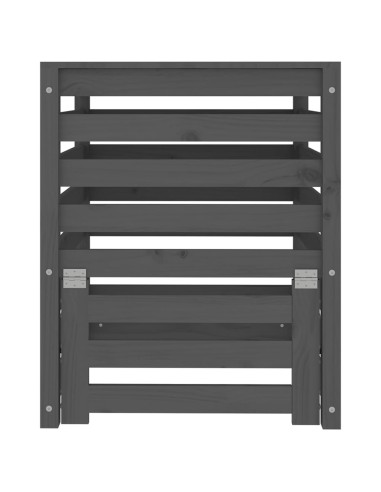 Composteur Bois Massif de pin - 63,5x63,5x77,5 cm