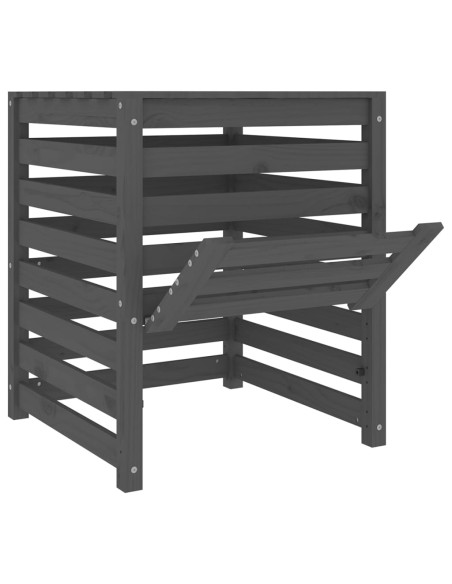 Composteur Bois Massif de pin - 63,5x63,5x77,5 cm