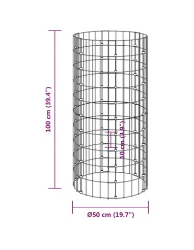 Composteur en acier galvanisé - 50x100cm