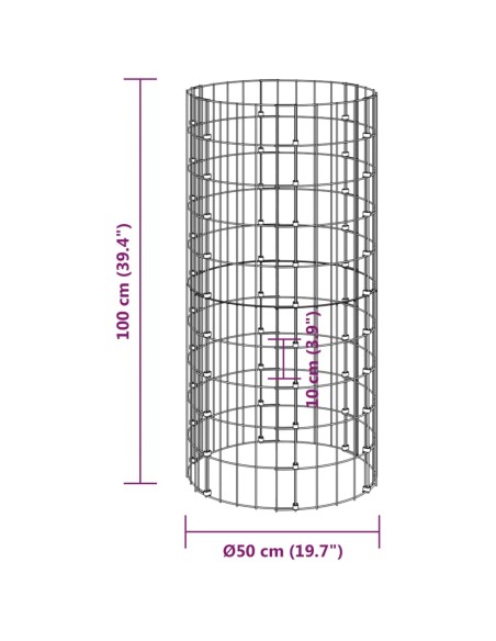 Composteur en acier galvanisé - 50x100cm
