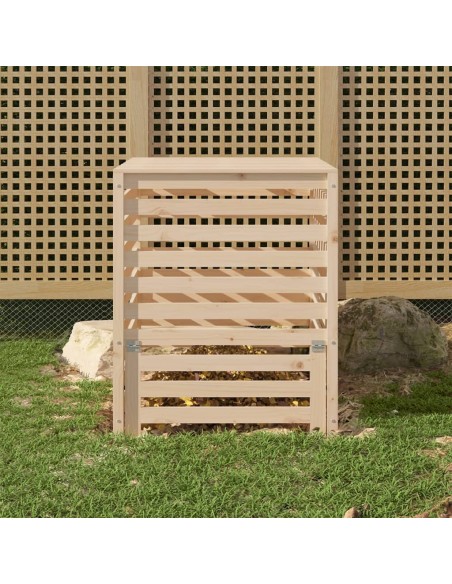 Composteur bois de pin - 82,5x82,5x99,5 cm