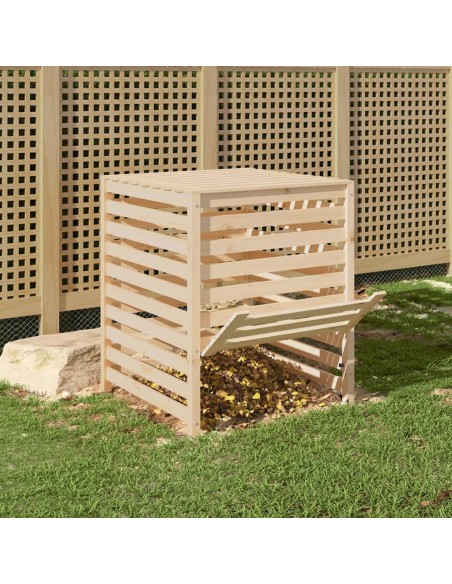 Composteur bois de pin - 82,5x82,5x99,5 cm